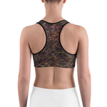 #89a39680 - Black Chocolate All Flavors Rumble - ALTINO Sports Bra - Gelato Collection