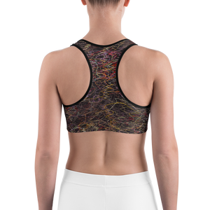 #89a39680 - Black Chocolate All Flavors Rumble - ALTINO Sports Bra - Gelato Collection