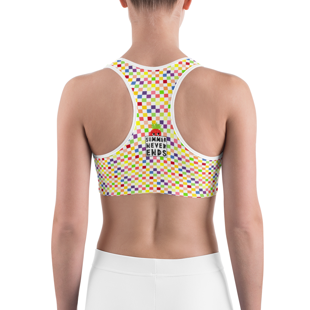 #1cdc29b0 - Fruit White - ALTINO Sports Bra - Summer Never Ends Collection