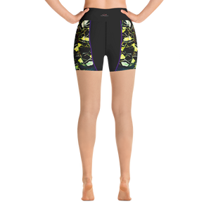 #c3f135a0 - ALTINO Senshi Yoga Shorts - Senshi Girl Collection